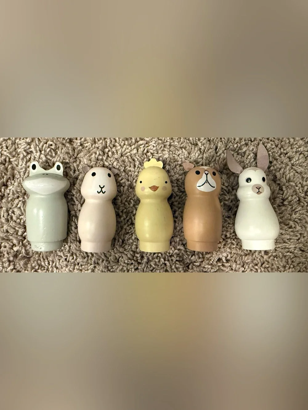 Hearth & Hand with Magnolia Wooden Animal Peg Toy Set - 5/6 pieces
